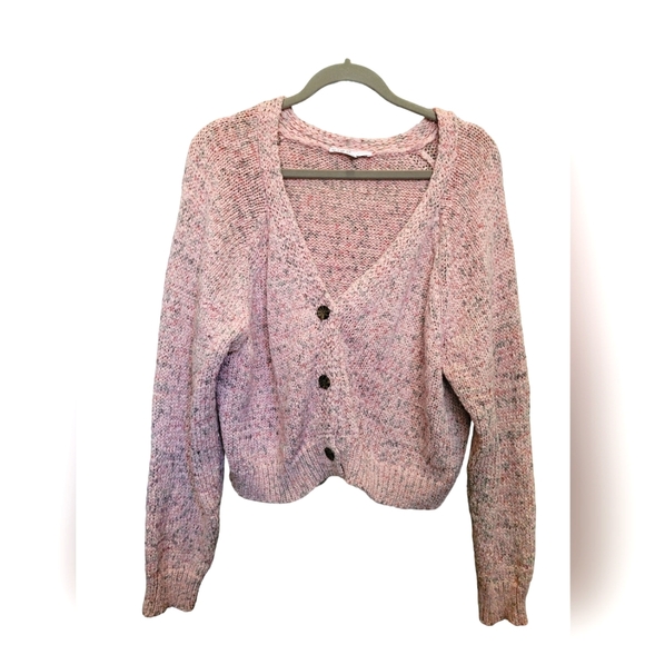 cleo Sweaters - 🍁 3/$45 Cropped Cardigan | cleo | XXL | Pink Grey